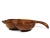 Brown Mid 20th Century Hand Carved Solid Wood Large Leaf Design Bowl Serving Snack Platter With 5 Sections For Sale - Image 8 of 13