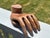 Mid 20th Century American - Highly Detailed Life-Size Artisan Woodcarving of an Open Hand For Sale - Image 9 of 11