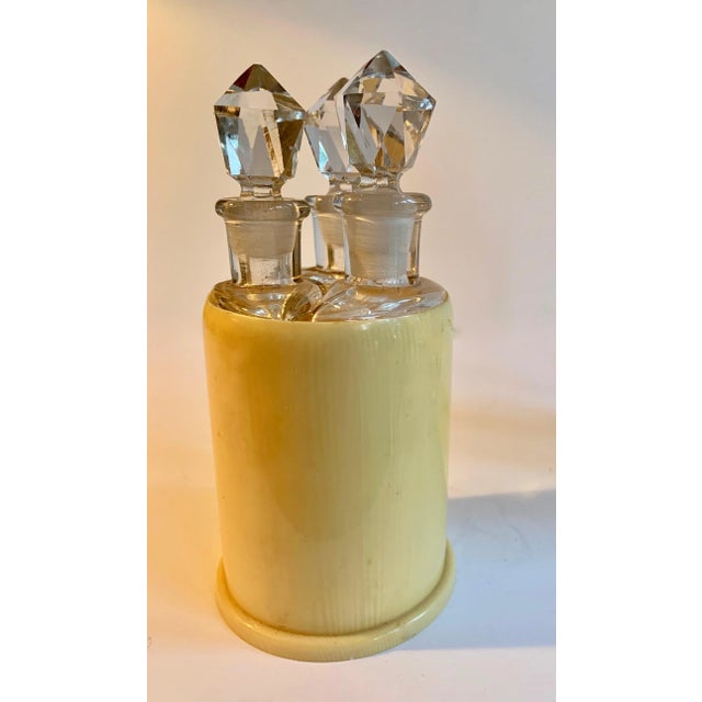 Mid 20th Century Bottles in Holder - 4 Pieces For Sale - Image 5 of 6