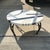 White Tavola Oggetti Memphis Style Marble and Brass Inlay Coffee Table For Sale - Image 8 of 8