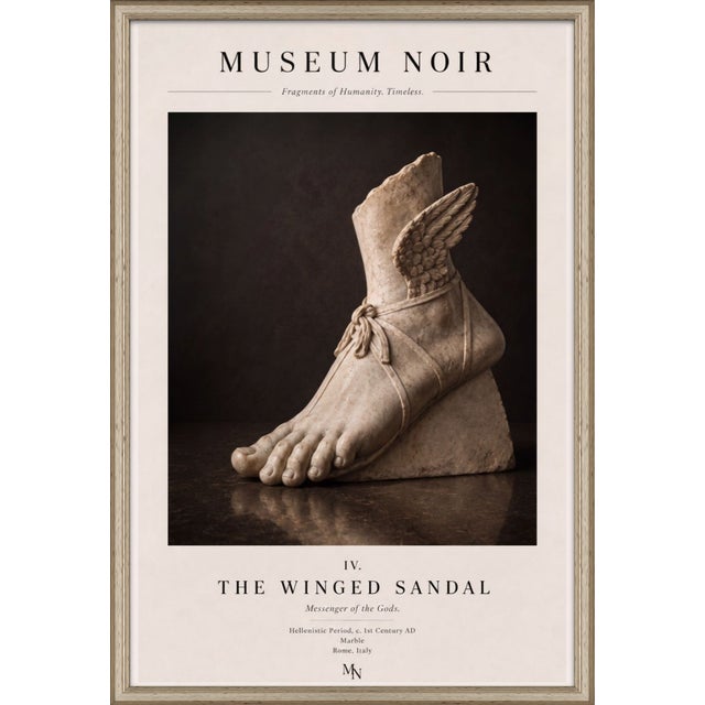 Atelier Aria Lumae Museum Noir the Winged Sandal Classical Hellenistic Sculpture Fine Art Gallery Board Print 16 X 24 For Sale - Image 17 of 18