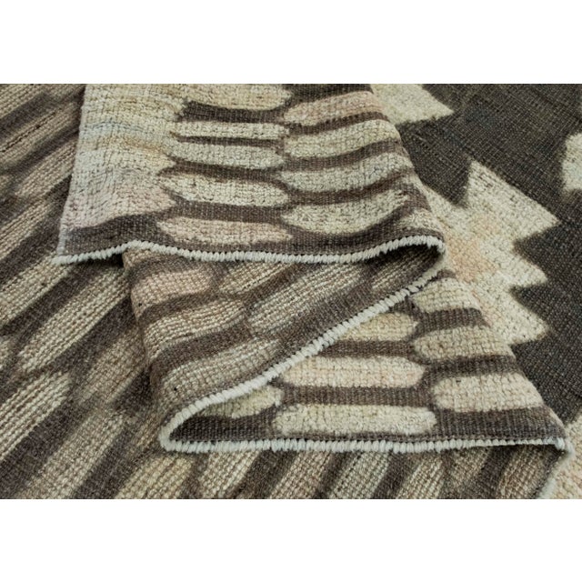 Textile Turkish Kilim Oriental Handmade Flatweave 9'7" x 12'5" #18676 For Sale - Image 7 of 8