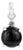 5.71 Ct Single Stone Black Star & Zircon Classic Drop Pendant For Sale