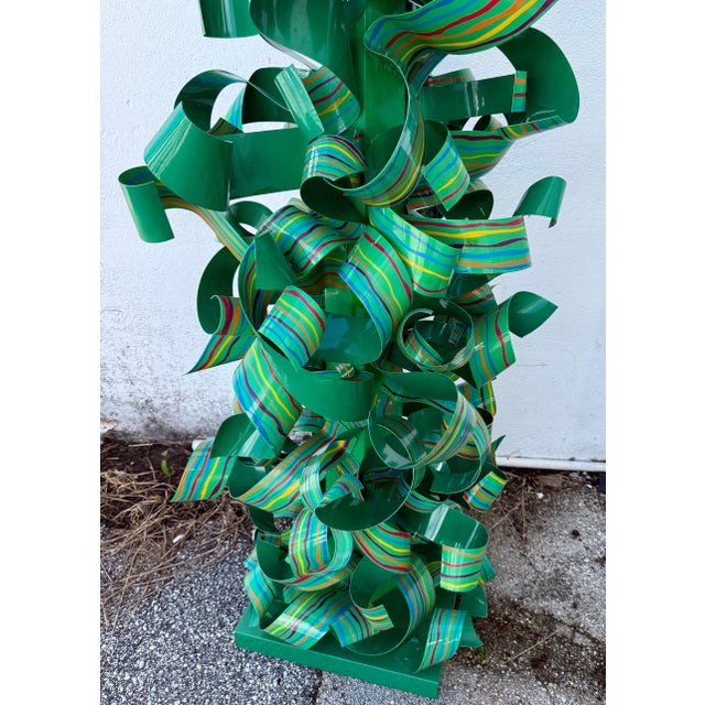 Dorothy Gillespie, Huge Dorothy Gillespie Colorful Abstract Expressionist Enamel Painted Sculpture, 2001 For Sale - Image 10 of 14