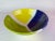 Contemporary Handcrafted Modern Ceramic Yellow Blue Green Geometric Bowl For Sale - Image 3 of 11