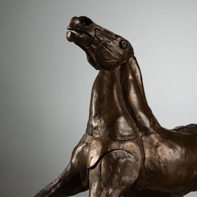 Metal Miguel Berrocal, Articulated Horse Sculpture, 1973, Bronze For Sale - Image 7 of 9