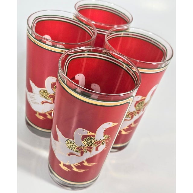 22kt gold trims these vividly colored culver glasses are awesome. I have a variety of other holiday culver glasses that...