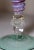 1990s Pair of Hand Blown Harry Stuart RPM Studio Art Glass Goblet Chalice Wine Glass For Sale - Image 9 of 11