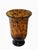 Glass Vintage Hand Blown Tortoiseshell Glass Hurricane Vase For Sale - Image 7 of 11
