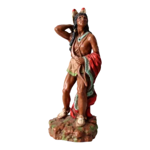 Vintage Native American Warrior Figure
