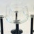 1980s Vintage Postmodern Black Stemmed Champagne Coupes by Luminarc, France - Set of 6 For Sale - Image 5 of 9