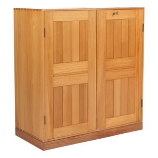 Scandinavian Cabinet in Elm by Mogens Koch for Rud Rasmussen, 1960s For Sale