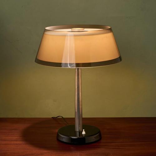 Tuomas Desk Lamp with Brown Shade by Yki Nummi, Finland, 1950s For Sale - Image 4 of 10