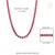 Ruby Red VRJewels Luxury 50.19 Ct Ruby & 3.06 Ct Diamond Tennis Necklace in 14k Yellow Gold For Sale - Image 8 of 13