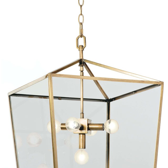 Timeless elegance with a lantern that is radiating refined. This clean-lined lantern is crafted of steel with a natural...