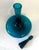 1966 Mid-Century Modern Joel Philip Myers for Blenko 6615l Peacock Glass Decanter With Stopper For Sale In New York - Image 6 of 11