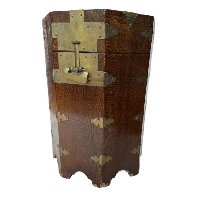 Chinese Wedding Chest Side Table, Mid-19th Century For Sale