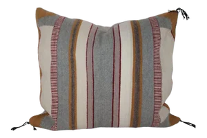 1930s Striped Saddle Blanket Weaving Pillow