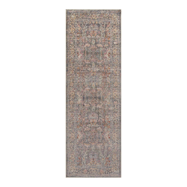 Chris Loves Julia x Loloi Rosemarie Stone / Multi 2'-7" x 10'-0" Runner Rug For Sale