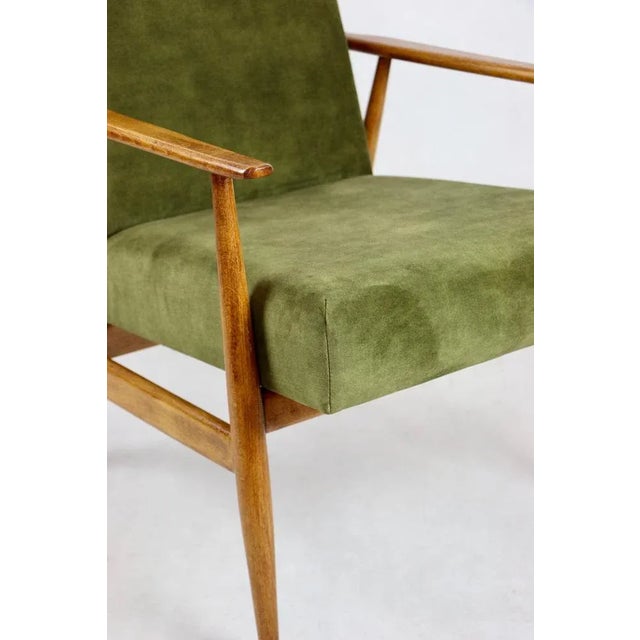 Lis Chair in Olive Green by Henryk Lis, 1970s For Sale - Image 3 of 10