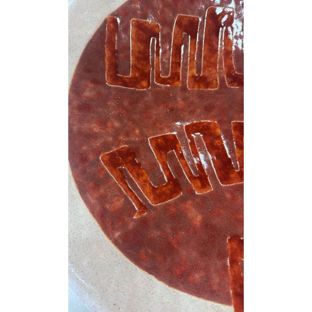 Brutalist Style French Porcelain Stoneware Centerpiece For Sale - Image 13 of 18