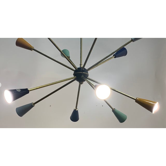 Sputnik Hanging Lamp from Stilnovo, 1950s For Sale - Image 10 of 11