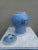 French Country Mid 20th Century Vintage Blue and White Double Happiness Floral Porcelain Temple Jar For Sale - Image 3 of 11