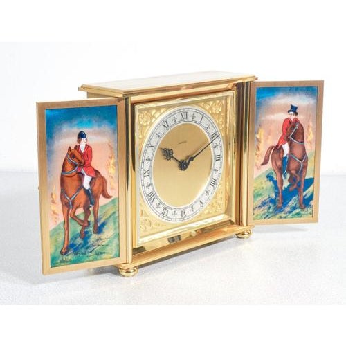 Metal 8-Day Table Clock from LUXOR, Switzerland, 1960s For Sale - Image 7 of 18