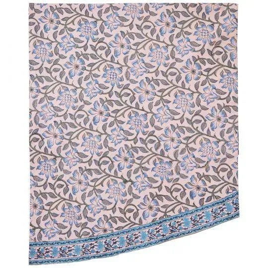 Textile Naaz Dusty Pink Round Tablecloth, 120-Inch For Sale - Image 7 of 7