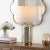 Modern Novah 26" Metallic Table Lamp in Silver For Sale - Image 3 of 4