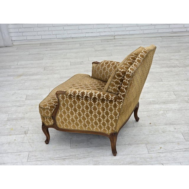 Vintage Danish Relax Chair in Furniture Velour, 1950s For Sale - Image 12 of 18