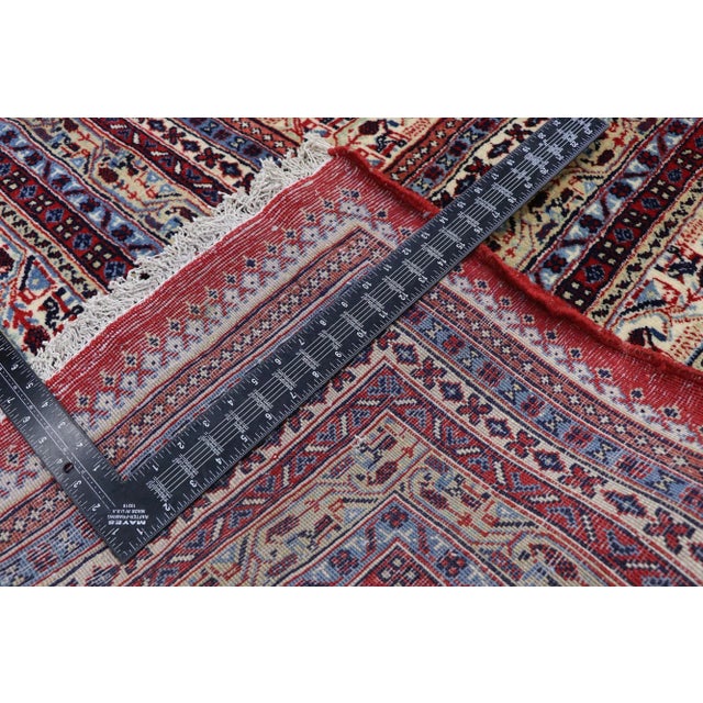 Mid 20th Century Vintage Persian Sarouk Mir Boteh Rug - 11'05 X 15'11 For Sale - Image 5 of 9