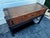 Vintage Faux Leather Suitcase Console Table With 3 Drawers For Sale - Image 4 of 12