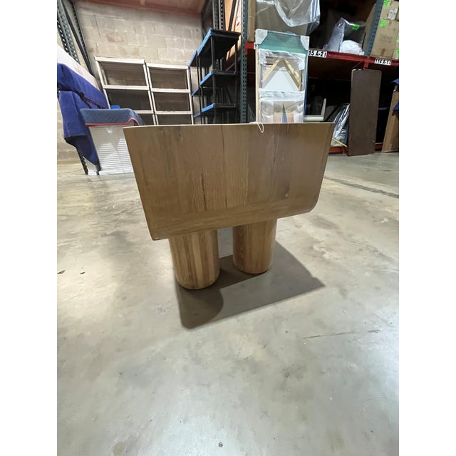 Arteriors Home Arteriors Linen and Wood Bench For Sale - Image 4 of 4