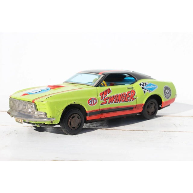 The Swinger Ford Mustang, Japanese Tin Toy, 1960-70s Tps For Sale - Image 13 of 13