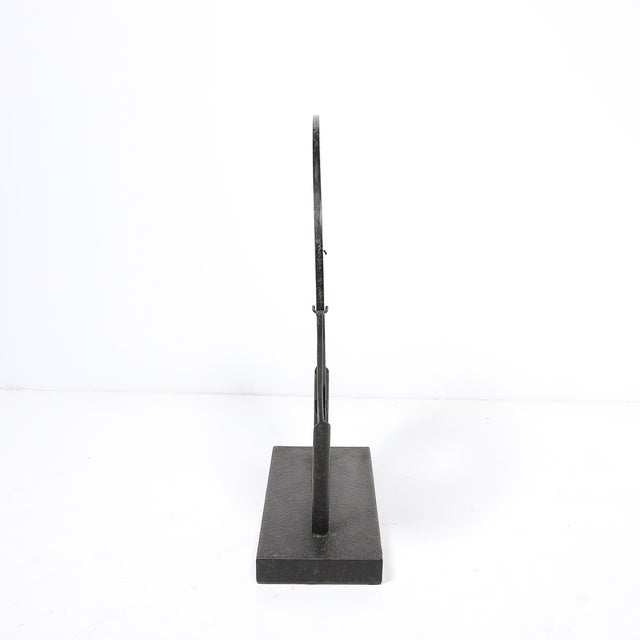 Mid-Century Modernist Bi-Disc Sculpture in Black Sandstone by Holly Hunt For Sale - Image 9 of 13