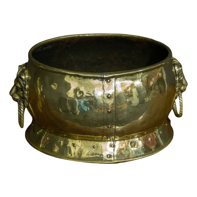 Victorian Brass Vessel For Sale