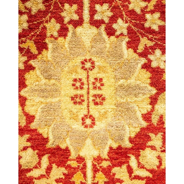 Traditional Mogul, One-of-a-Kind Hand-Knotted Area Rug in Orange, 9' 2" x 12' 1" For Sale - Image 3 of 8