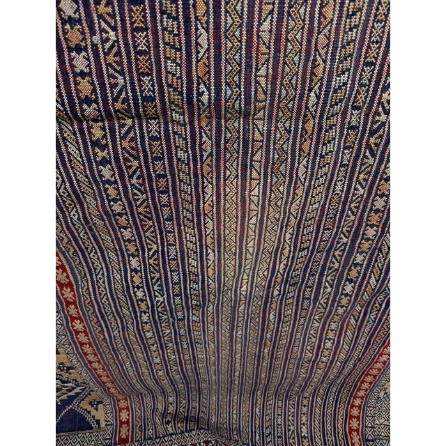 Large Vintage Moroccan Wool Glaoua Hanbel Rug, 1960s For Sale - Image 9 of 10