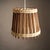 Mid-Century Scandinavian Rustic Wood and Burlap Hanging Lamp, 1960s For Sale - Image 10 of 10