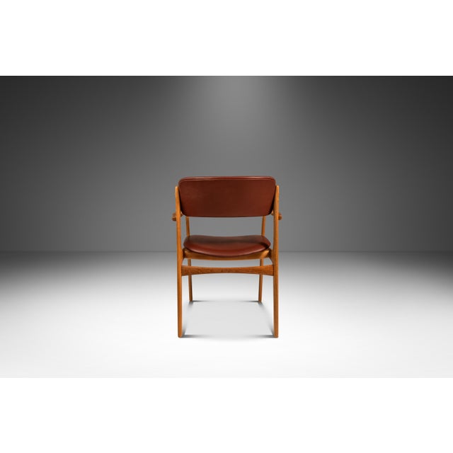 1960s Set of 12 Model 49 Dining Chairs With Two Armchairs in Teak & New Leather by Erik Buch for O. D. Møbler, Denmark, Circa 1960s For Sale - Image 5 of 18