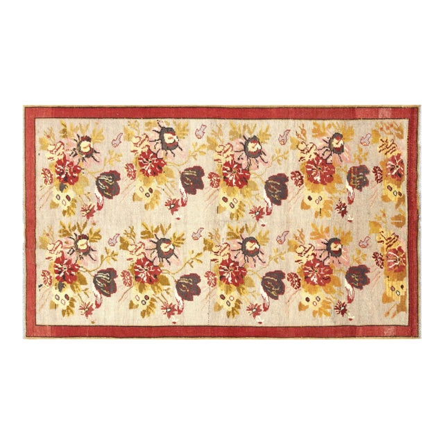 1960s Turkish Oushak Rug For Sale