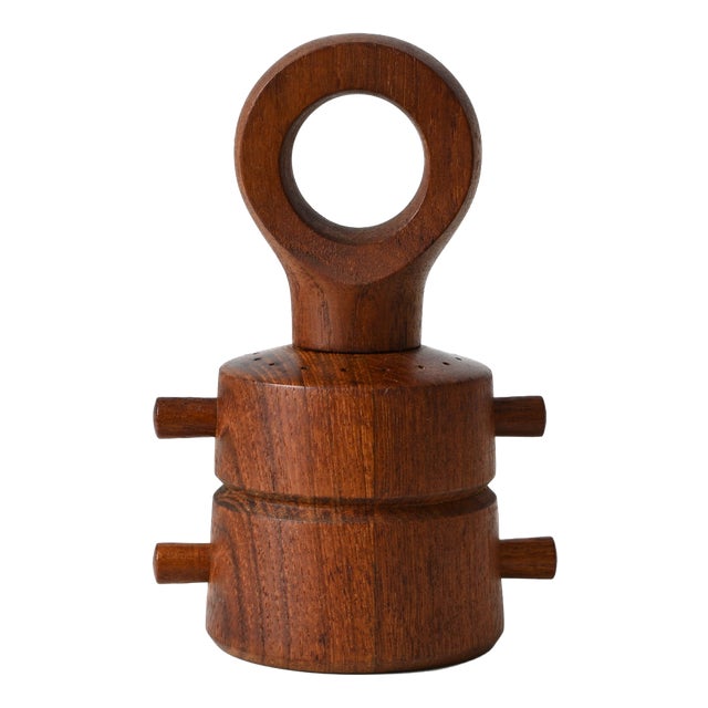 Danish Teak Pepper Mill and Salt Shaker by Jens Harald Quistgaard for Dansk Designs, 1960s For Sale