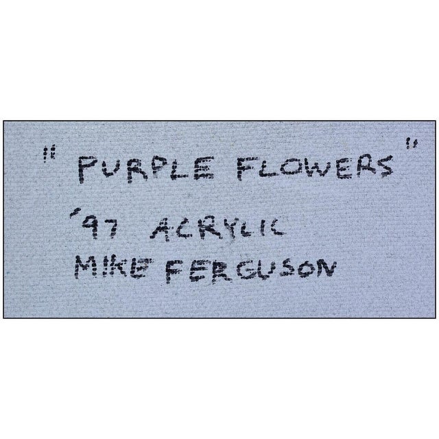 Purple Flowers, Michael Ferguson For Sale - Image 10 of 10