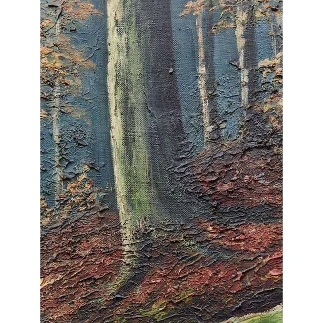 2000 - 2009 Dutch School, Forest Landscape with a Stream, Oil on Canvas For Sale - Image 5 of 10