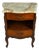 Antique French Provincial Walnut Two‑Drawer Nightstand With Marble Top For Sale