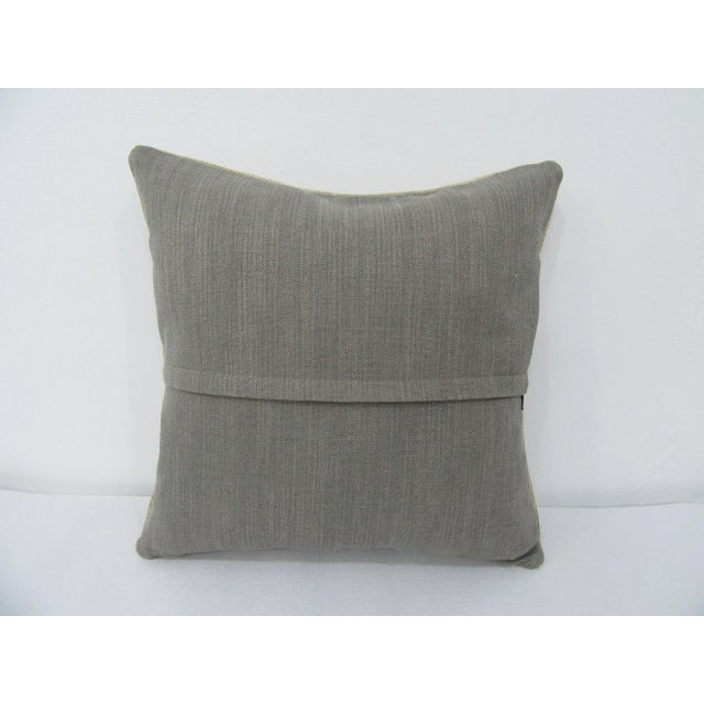 Turkish Turkish Handmade Faded Pillow Cover For Sale - Image 3 of 4