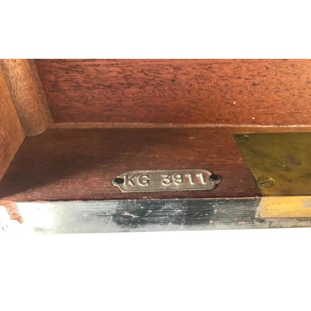 Brown Early 19th C. English, Gillows of Lancaster, Calamander Partners Desk C.1830 For Sale - Image 8 of 12