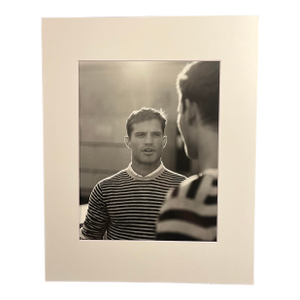 Vintage Black & White Male Model Photograph by Aldo Rossi 12" X 16"
