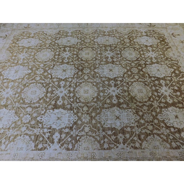Handmade Room Size Zero Cut Pile Rug. 8'1"x 10' For Sale - Image 13 of 18
